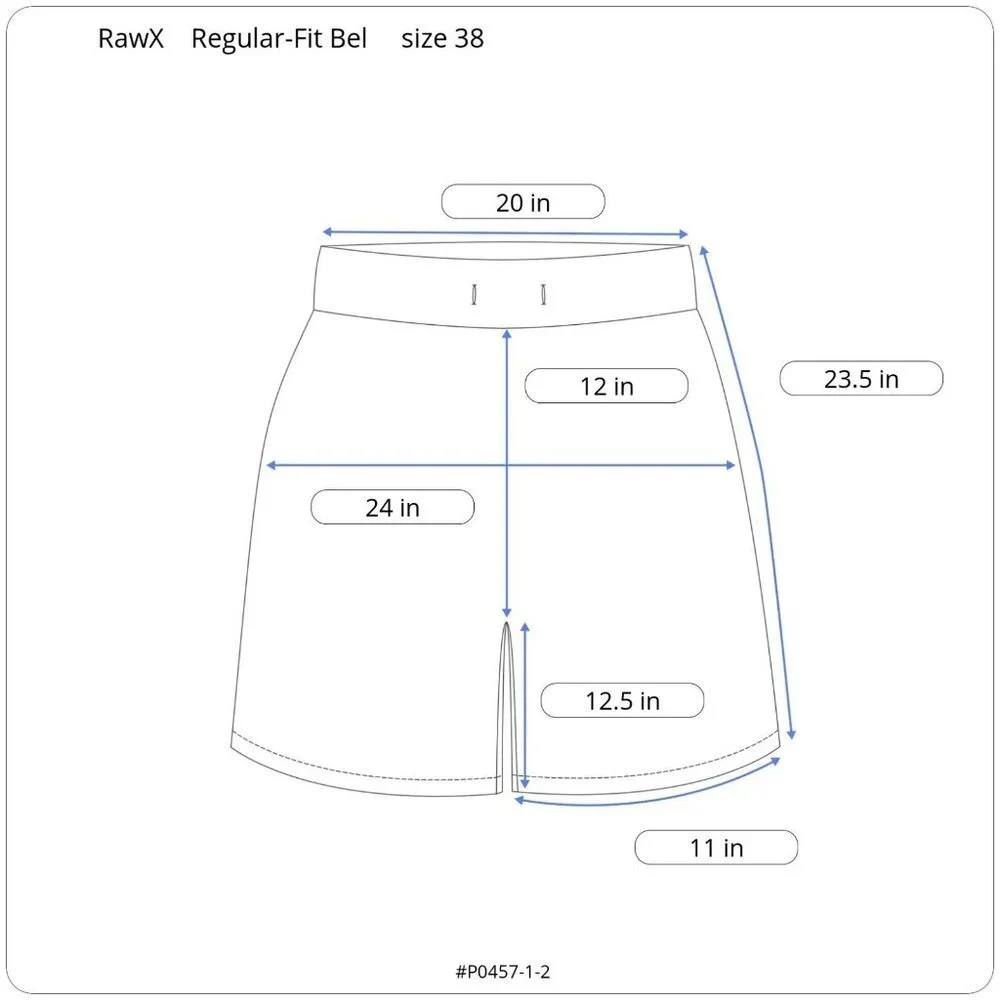 RawX Regular-Fit Belted White Cargo Shorts‎ Tailored Men size 38